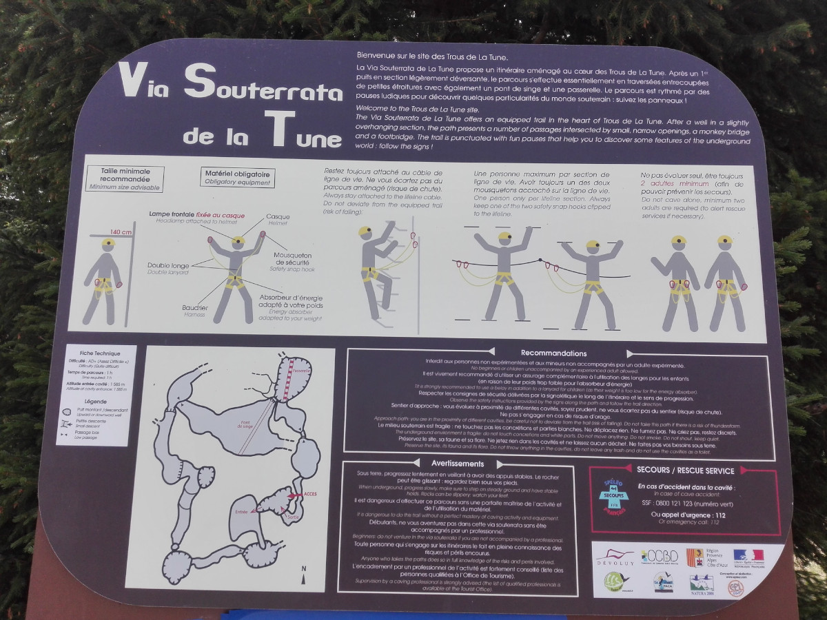 Panneau d'informations